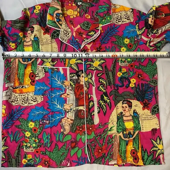 Vibrant Multicolor Pajama Top - Picture 6 of 8